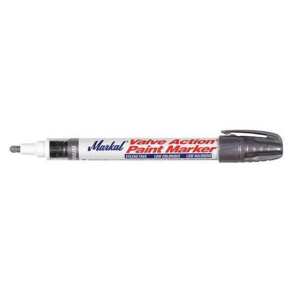 Markal Paint Marker, Medium Tip, Aluminum Color Family, Paint 96832