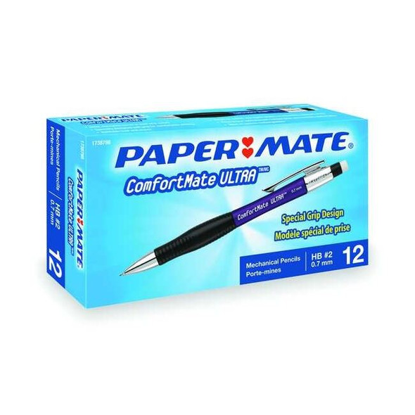 Paper Mate Pencil,Eraser Included,Standard,HB,PK12 1738798