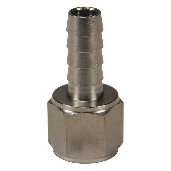 Dixon BarbedHoseFitting,NPT,1/4",SS,Straight 1040404SS