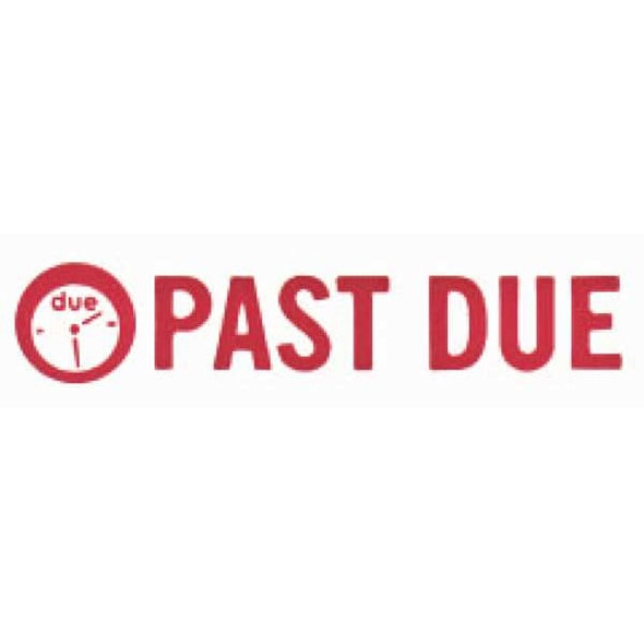 Accu-Stamp2 Microban Message Stamp, Past Due, 1/4" 038836