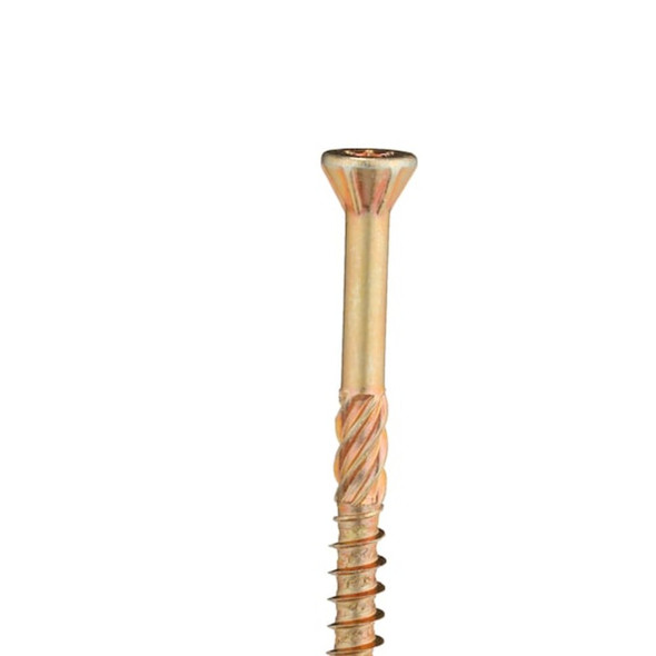 Deck Screw, #10 x 2-1-2 in, Steel, Flat Head, Torx Drive, 200 PK  U30251.019.0250