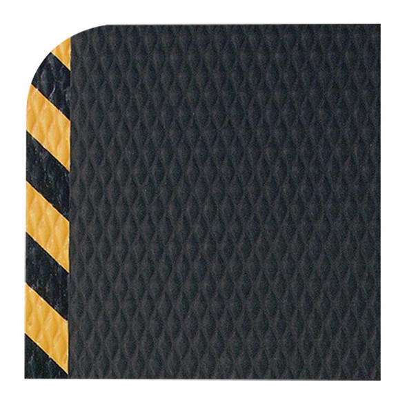 M + A Hog Heaven® Anti-Fatigue Mat, 3' x 5', Black/Yellow, 1/Each