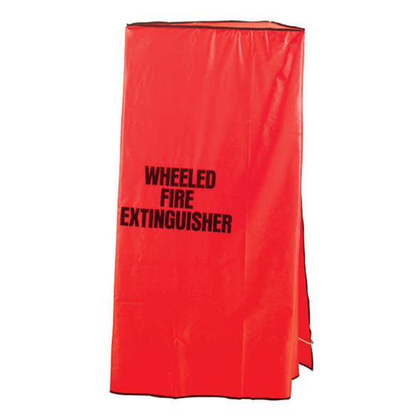 Standard Wheeled Unit Cover, 54"H x 16"W x 27"D, Red, 1/Each