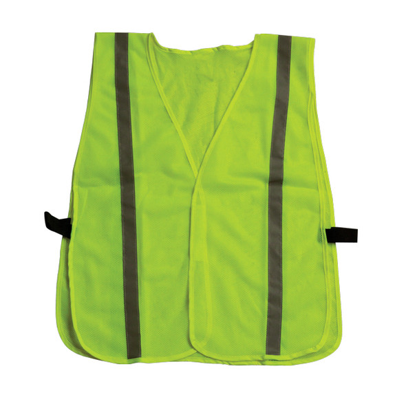 TruForce™ General-Purpose Mesh Safety Vest, Lime w/ 1" Silver Stripes, 1/Each