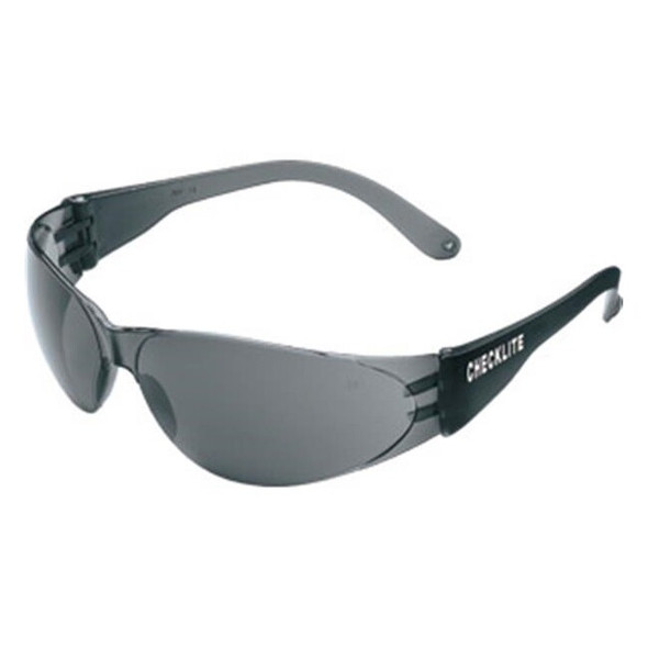 MCR Safety® Checklite® Eyewear, Gray Frame & Lens, 1/Each