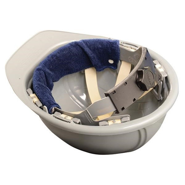 OccuNomix Snap-On Hard Hat Sweatband, Navy, 1/Each