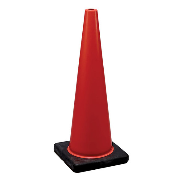 Cortina DW Series Traffic Cone, 28", 7 lb, Orange/Black, 1/Each