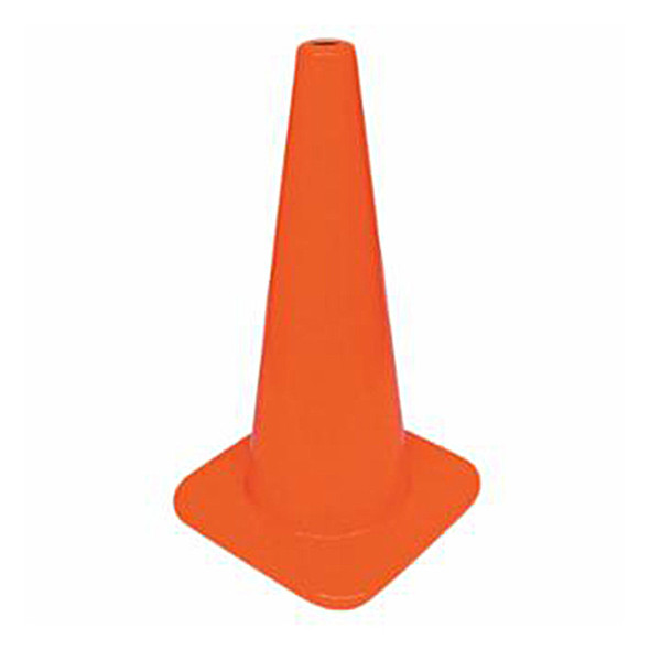 Cortina W Series Traffic Cone, 18", 3 lb, Fluorescent Orange, 1/Each