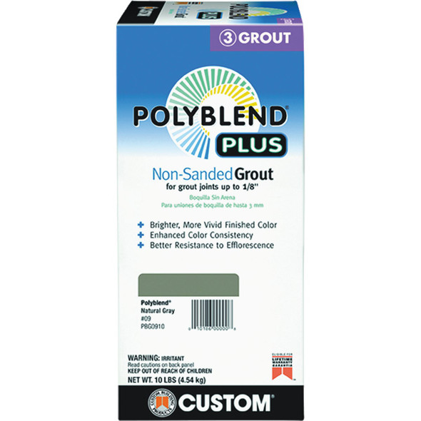 PolyBlend PLUS 10lb Nat Gry Ns Grout PBPG0910 281423