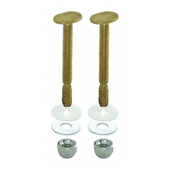 Manufacturer Varies Bolts, 2.25 in L, 0.375 in W, Brass 40026