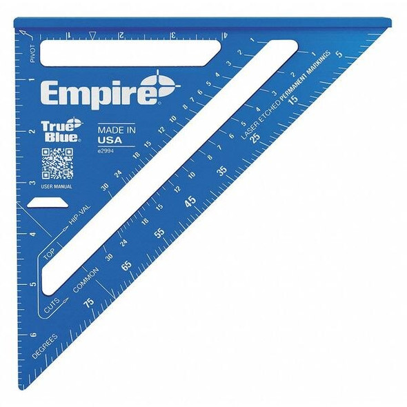 Empire Level Laser Etched Rafter Square,7" E2994