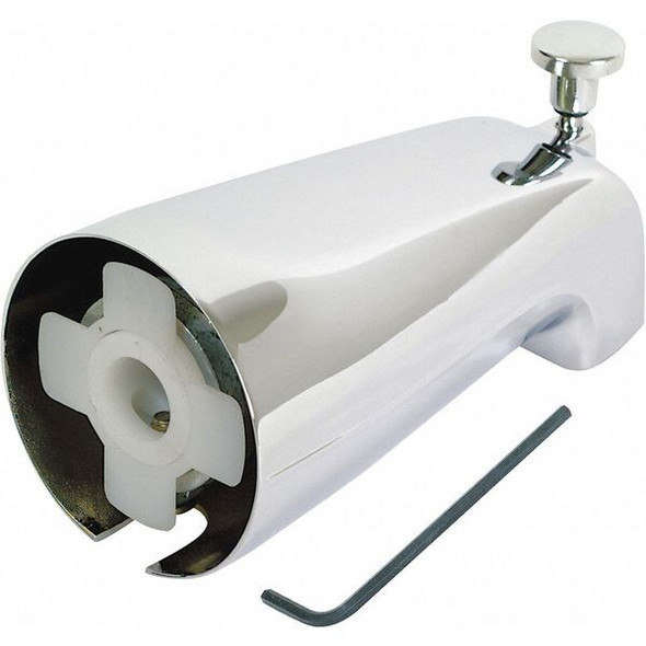 Manufacturer Varies Diverter Spout,5-3/8" L,Chrome Finish 15089