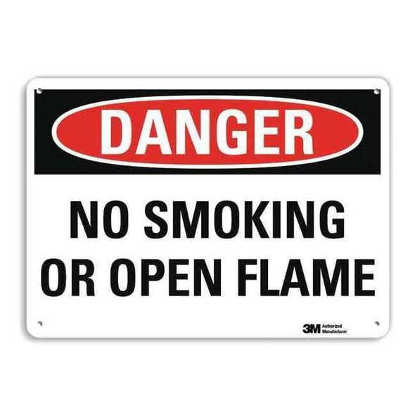 Danger Sign, 7" H, 10" W, Plastic, Vertical Rectangle, English, U3-1847-NP_10X7