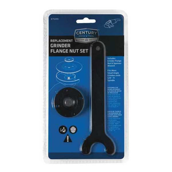 Century Drill & Tool Replacement Grinder Flange Nut Set 75099