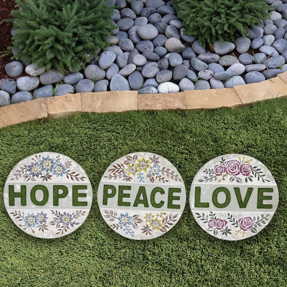 Alpine 10 In. Cement Inspirational Stepping Stone KGD306ABB Pack of 6 820498