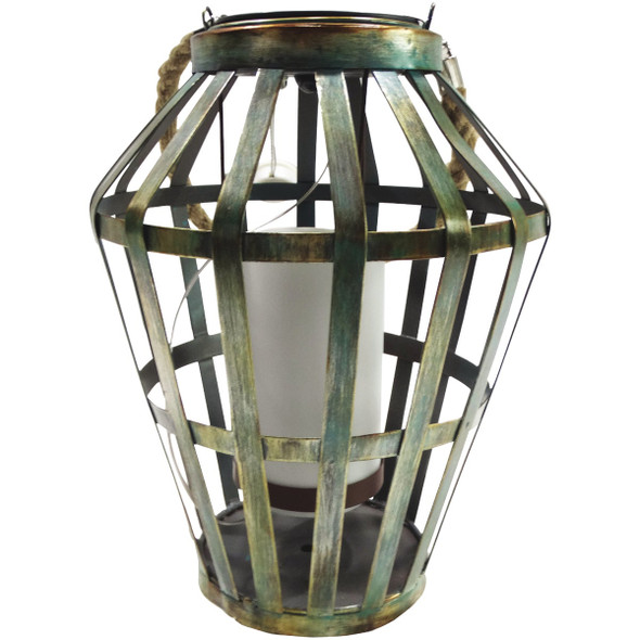 Alpine 10" Led Slr Gry Lantern QLP1354SLR-HH-TM Pack of 4