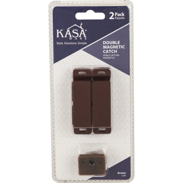 KasaWare Brown Double Magnetic Catch (2-Pack) KFCMD-A-BR2 213243
