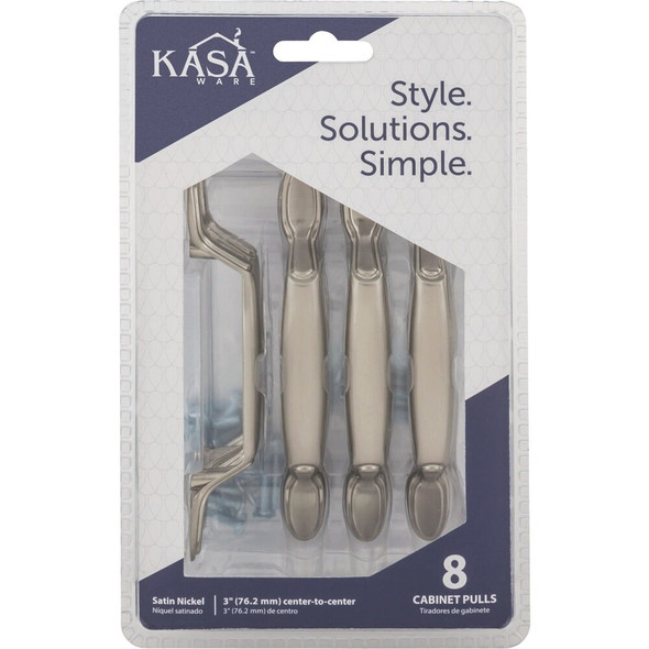 KasaWare 5 In. Satin Nickel Cabinet Pull (8-Pack) K2363SN-8 225521