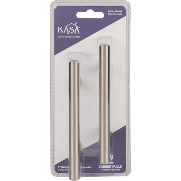 KasaWare (5-3-8 In.) Satin Nickel Cabinet Bar Pull (2-Pack) K2943SN-2 227566