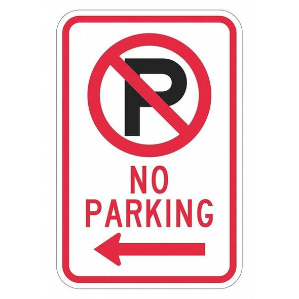 Lyle No Parking Sign,18" x 12, T1-2885-HI_12x18 T1-2885-HI_12x18