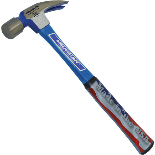Vaughan 999 20 Oz. Smooth-Face Rip Claw Hammer with Fiberglass Handle FS999