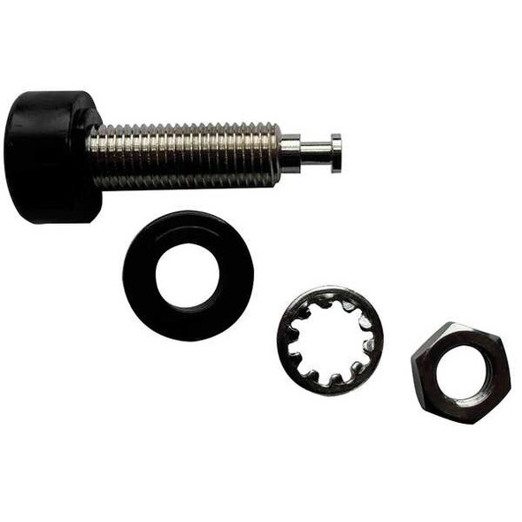 Manufacturer Varies Banana Jack, 30VAC/60VDC, Black, PK10 5TWZ9