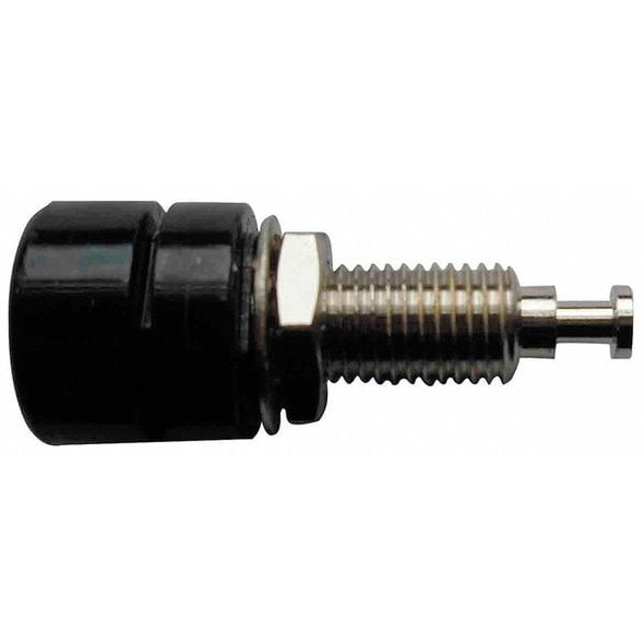 Manufacturer Varies Banana Jack, 30VAC/60VDC, Black, PK10 5TWZ9