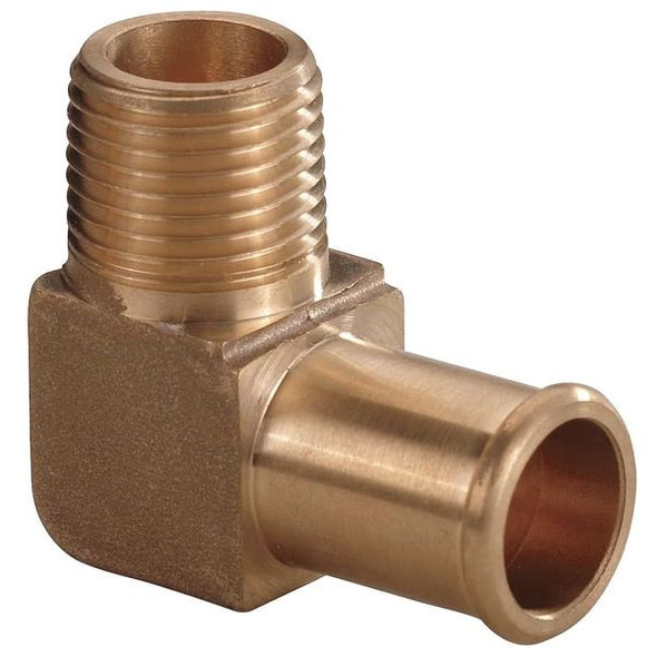 Manufacturer Varies Hose Barb,1/2 In Barb,3/8 In MNPT,Brass 6AFJ0