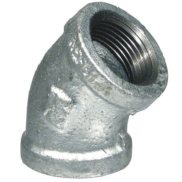 Manufacturer Varies 45 Elbow, Malleable Iron, 1/4 in, NPT 5P831 Manufacturer Varies 45 Elbow, Malleable Iron, 1/4 in, NPT 5P831