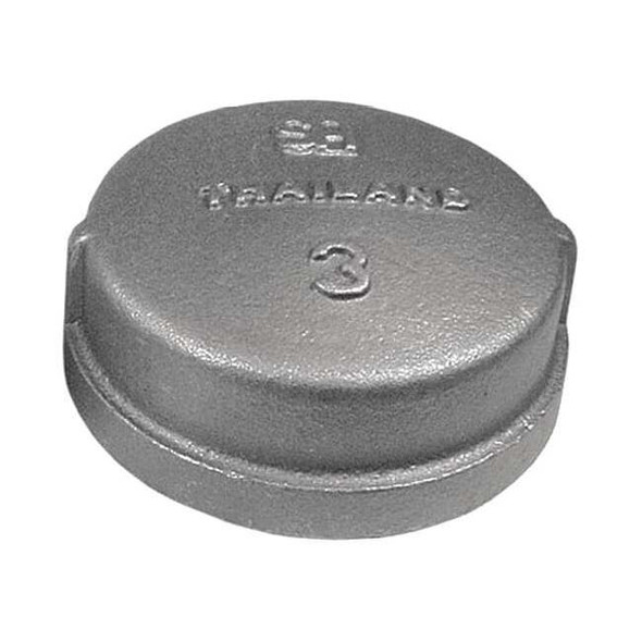 Manufacturer Varies Cap Cap, 3" Pipe, FNPT, Malleable Iron, 150 2WU80