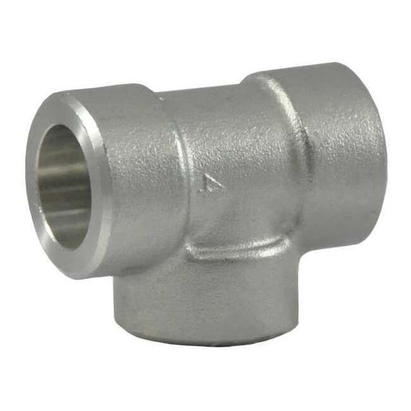 Manufacturer Varies 1/2" Socket Weld 304 SS Tee 2UE33