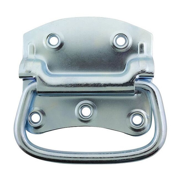 Monroe Pmp Folding Pull Handle, Steel, Zinc, Unthr. Through Holes PH-0316