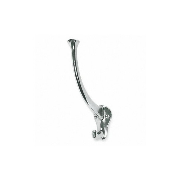 Manufacturer Varies Coat and Garment Hook,2 Ends,Aluminum 1HHL5