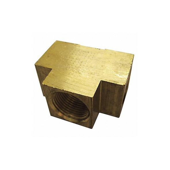 Manufacturer Varies Extruded Tee, Brass, 1/8 in, FNPT, 10 PK 6AYU6