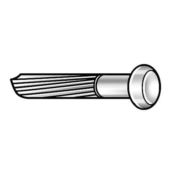 Masonry Nail,1 1/2 in,9 ga,PK129, 9 ga Guage, 1 1/2 in L, Steel, Plain