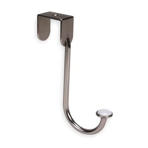 Manufacturer Varies Wardrobe Hook, Silver, Zinc, 2 1/4 in D 1RCF2