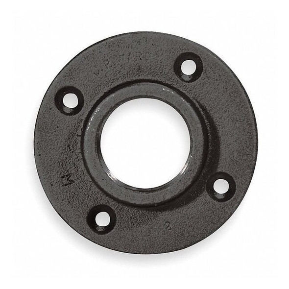 Flange Floor Flange, 3/8" Pipe, Flanged x FNPT, Malleable Iron, Class 150