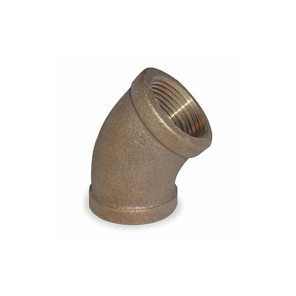 45 Degrees Elbow Red Brass 45 Degrees Elbow, 1 in Female NPT X 1 in Female NPT