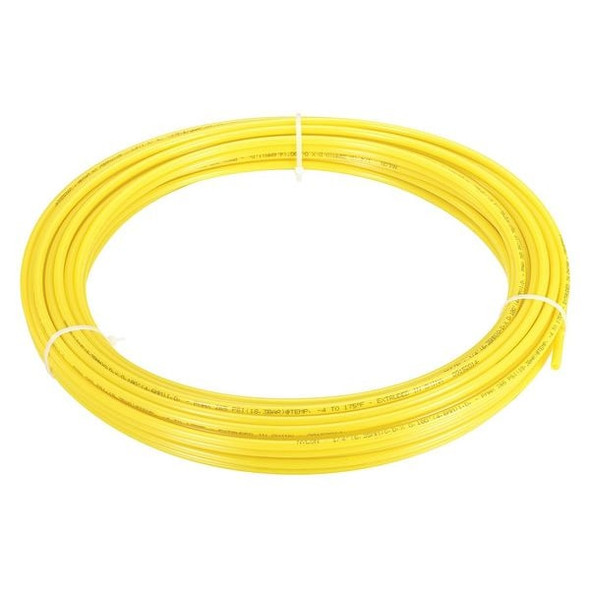Manufacturer Varies Tubing,1/4" OD,Nylon,Yellow,50 Ft 2VDV6