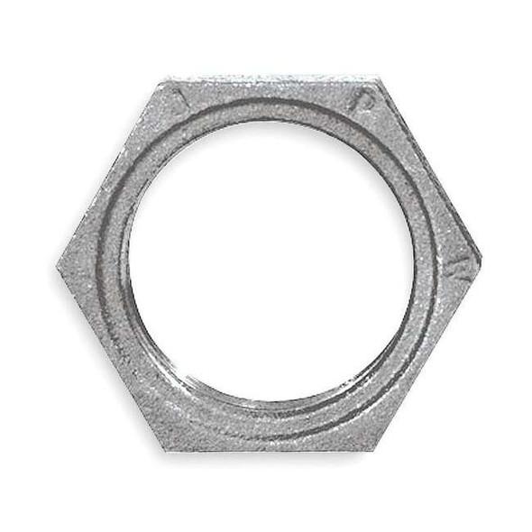 Manufacturer Varies Locknut, Malleable Iron, NPT, 1/4 in 5P977