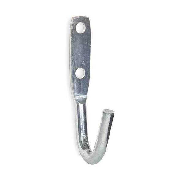 Manufacturer Varies Tarp Hook, Silver, Steel, 1 3/4 in D 4PB81