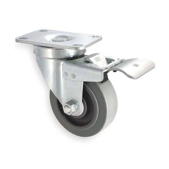 Manufacturer Varies Swivel Plate Caster,Rubbr,3 in.,200 lb,C 1UHX3