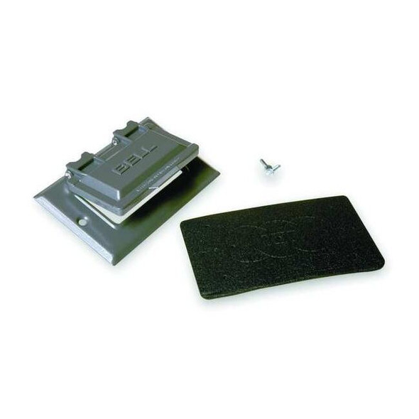 Weatherproof Cover, Single Gang Box Type, 1 Gang, Flip/Snap Cover Type