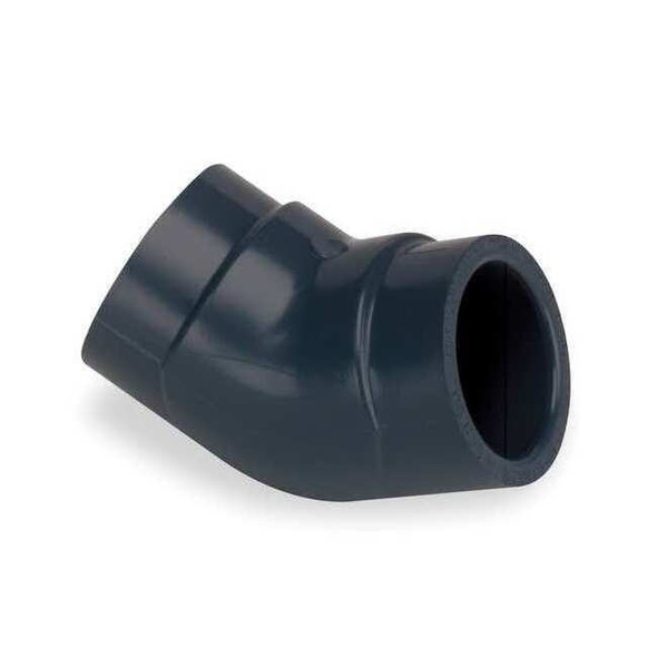 PVC Elbow, 45 Degrees, Socket x Socket, 3/4 in Pipe Size