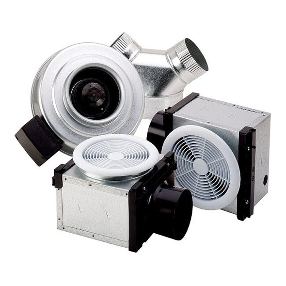 Fantech Steel 11"D,13.9"H,7.3"W Inline Duct Fan 45023