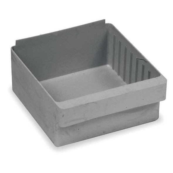 Quantum Storage Systems Drawer Bin,Gray,Polystyrene,4 5/8 in QED701GY Quantum Storage Systems Drawer Bin,Gray,Polystyrene,4 5/8 in QED701GY