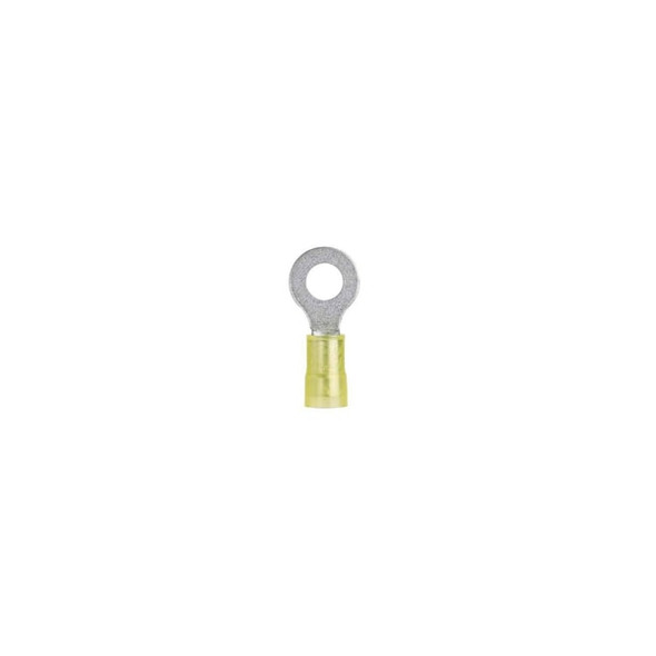 Panduit Ring Terminal,Yellow,12 AWG,10 AWG,PK50 PN10-8R-L