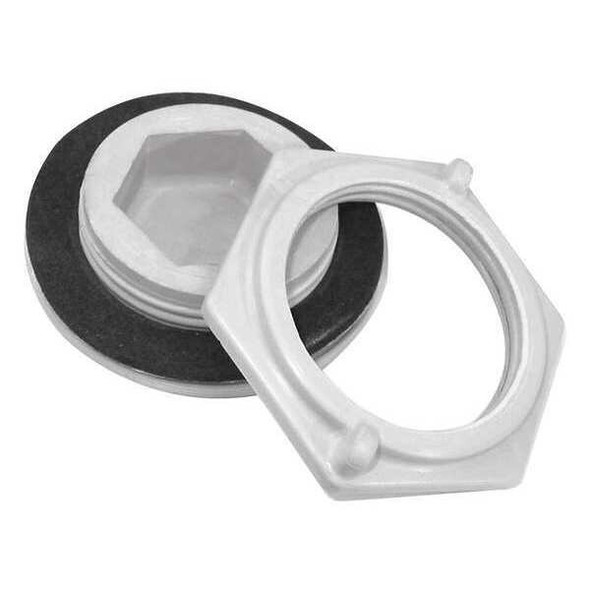 Hubbell-Wiegmann Hole Plug,Gray,Matte,1.28" Hole Dia. HW-FGHP-PB-075