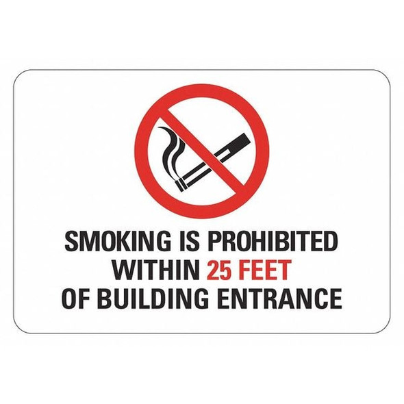 Lyle No Smoking Sign,7 in x 10 in,Aluminum LCU1-0036-NA_10x7