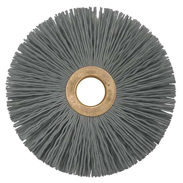 Weiler Wire Wheel Wire Brush, Arbor, 3", 1/2" W 97536